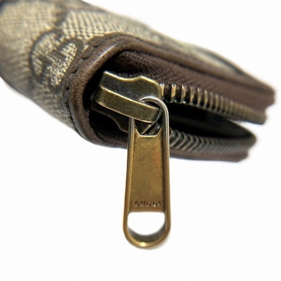 Gucci Gucci Ophidia Coin Case Brown Leather Trim Leather Coin Case 597613 - Picture 8 of 9